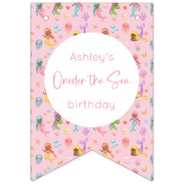 Sjöjungfru Birthday Vimplar