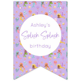 Sjöjungfru Birthday Vimplar