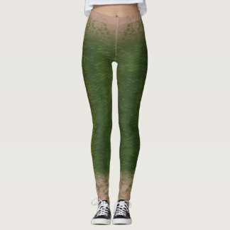 Sjöjungfru , blandad vassling Leggings Kelp-skog 5