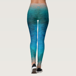 Sjöjungfru blandade vaxlegeringar i Västindien 4 Leggings