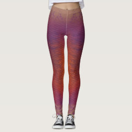 Sjöjungfru  blandat vaselin Violet Dusk 3 Leggings