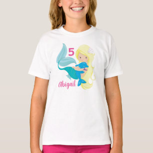 Sjöjungfru Blonde Girls, Anpassningsbar av dagslju T Shirt