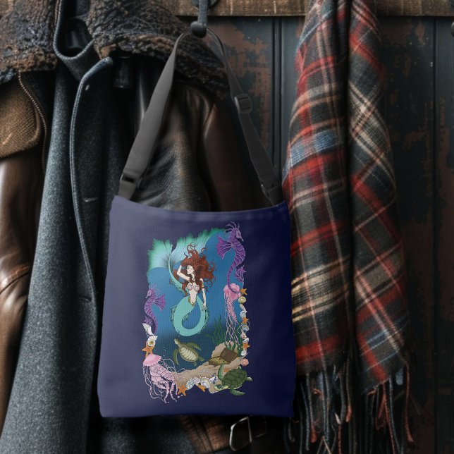 Sjöjungfru Blue Fantasy Friends Axelväska (Skapare uppladdad)