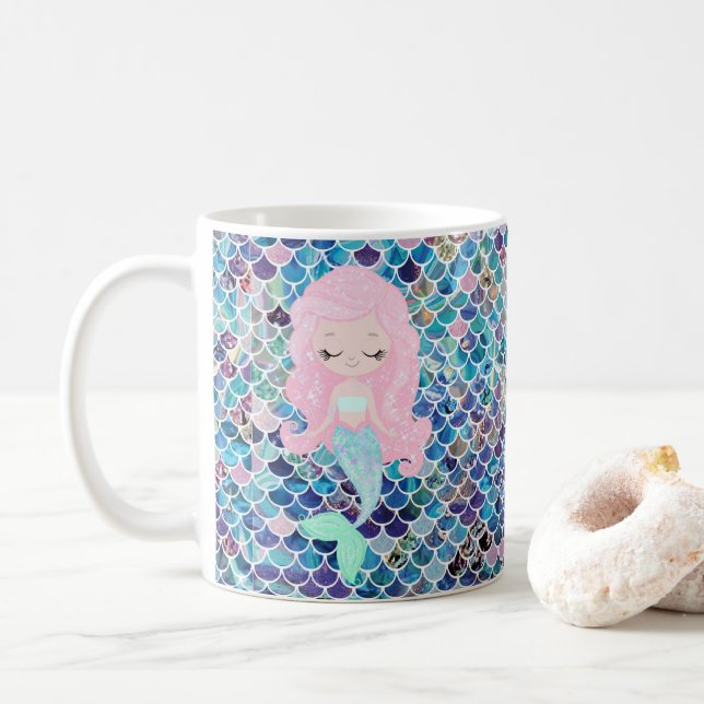 Sjöjungfru Blues Mugg (Med munk)