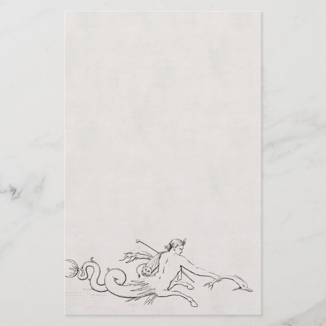 Sjöjungfru Brevpapper (Framsida)