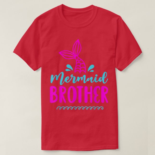Sjöjungfru Brother Matching Family for Boys T Shirt (Design framsida)
