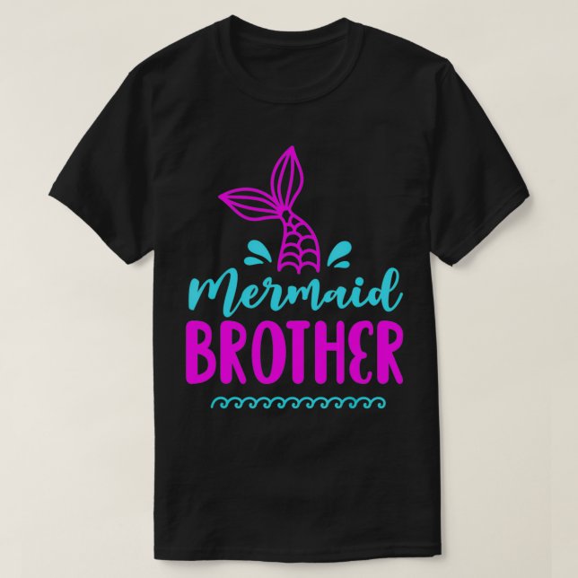 Sjöjungfru Brother Matching Family for Boys T Shirt (Design framsida)
