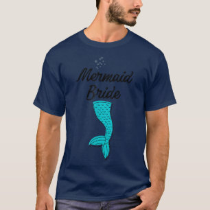 Sjöjungfru Brud, sjöjungfru, brud, Roligt höns par T Shirt