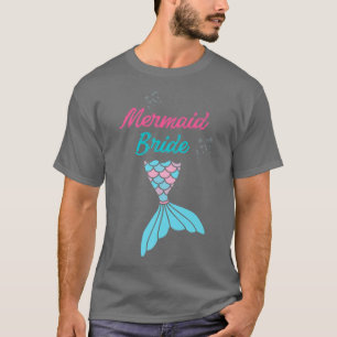 Sjöjungfru brud, sjöjungfru, brud,Roligt möhippa, T Shirt