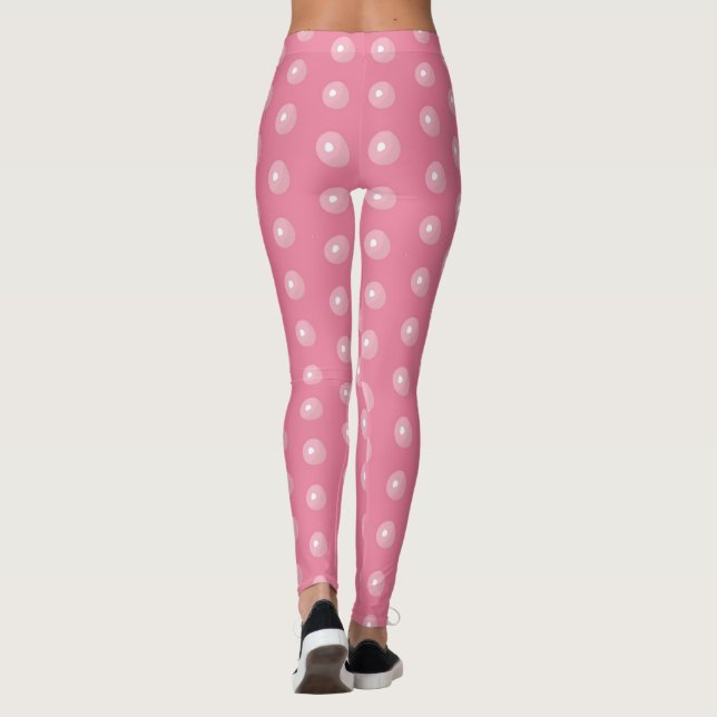 Sjöjungfru Bubbellegeringar - Rosa Leggings (Baksida)