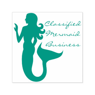 Sjöjungfru Business Sea Girl Självfärgande Stämpel