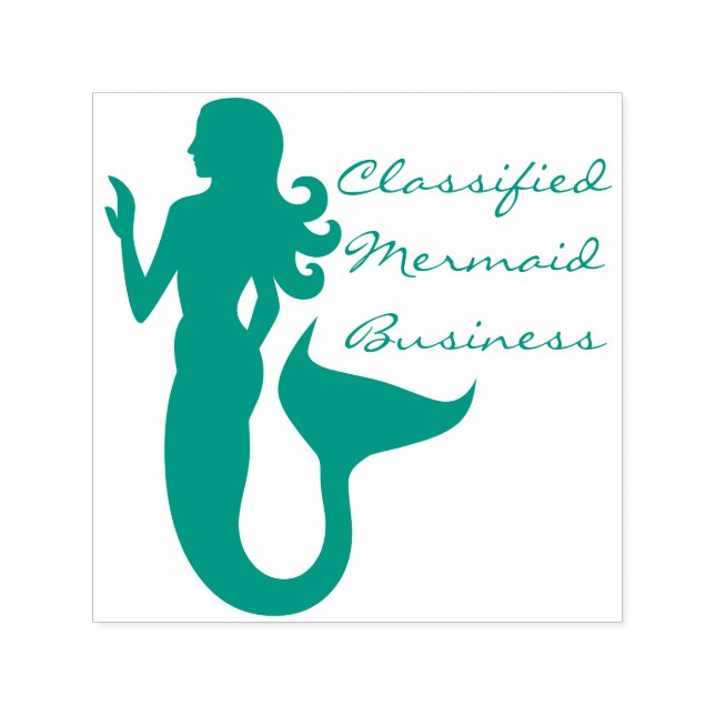 Sjöjungfru Business Sea Girl Självfärgande Stämpel (Design)