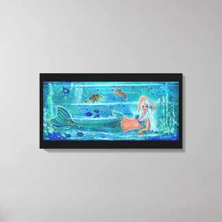 Sjöjungfru Calypso art by Renee Lavoie Canvastryck