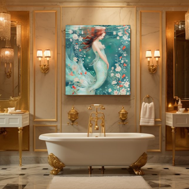 Sjöjungfru Canvastryck (For illustration Purposes Only.
Actual Size May Vary.)