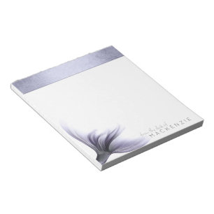 Sjöjungfru Chic Svan Dusty Lavender Lila Anpassn Anteckningsblock