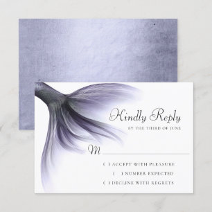 Sjöjungfru Chic Svan Dusty Lavender Lila Sheen OSA Kort