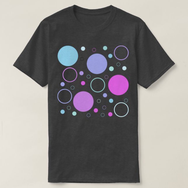 Sjöjungfru Circle Färg T Shirt (Design framsida)
