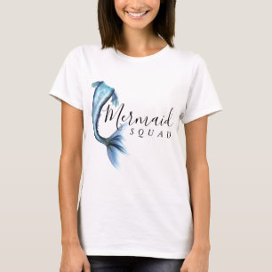 Sjöjungfru Crew Ice Blue Mute Bachelorette Party T Shirt