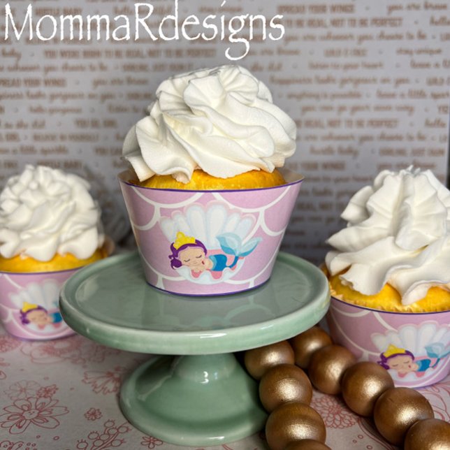 Sjöjungfru, cupkakomslag, cupkakomslag (Skapare uppladdad)