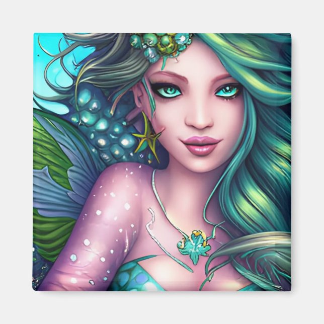 Sjöjungfru Doll Magnet (Framsidan)