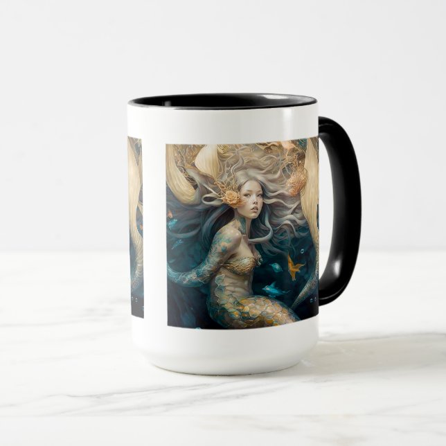 Sjöjungfru Dreams Combo Mugg, 15 oz Mugg (Framsida höger)