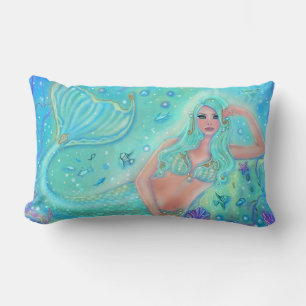 Sjöjungfru "Eira" av Renee Lavoie Accent Pillow Lumbarkudde
