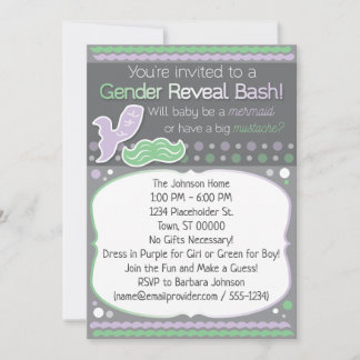 Sjöjungfru eller Mustache Gender Reveal