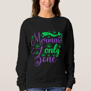 Sjöjungfru endast Zon i Neon Grönt och Lila T Shirt
