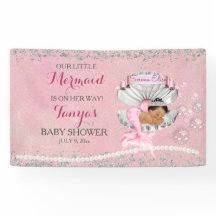 Sjöjungfru Etniska Baby Rosa Clam Snäcka Pearls