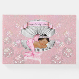 Sjöjungfru Etniska Flicka Rosa Snäcka Pearls Gästböcker