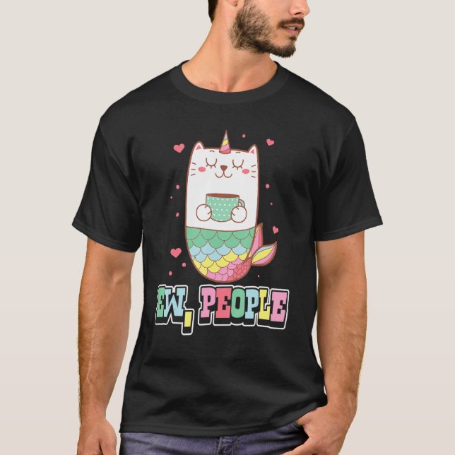 Sjöjungfru Ew Sjöjungfru Mythical Creati Bathi T Shirt (Framsida)