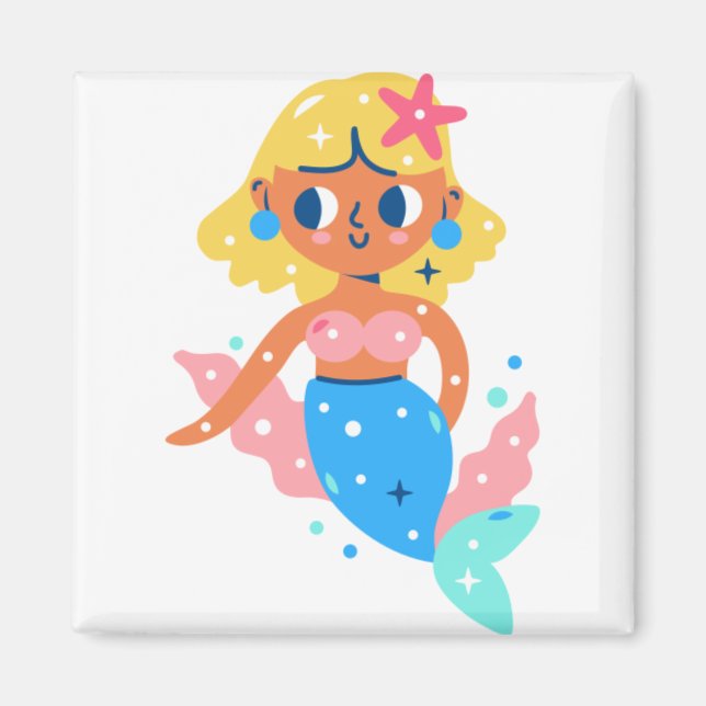 Sjöjungfru Fairy Magnet (Framsidan)