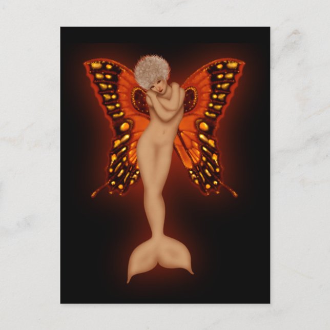 Sjöjungfru Fairy Vykort (Framsida)