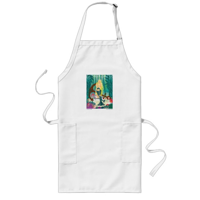 Sjöjungfru Family (lätta blonder) Long Apron Långt Förkläde (Framsidan)
