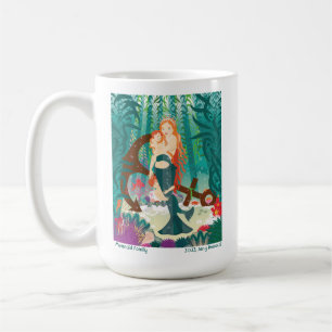 Sjöjungfru Family (rödhårig) Mugg