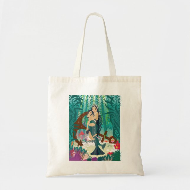 Sjöjungfru Family Tote Bag Tygkasse (Framsidan)