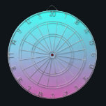 Sjöjungfru färg gradient lila rosa aqua ombre darttavla<br><div class="desc">Sjöjungfru färg gradient lila rosa aqua ombre,  hustillbehör. Rumstillbehör till sjöjungfru färg</div>