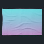 Sjöjungfru färg gradient lila rosa aqua ombre kökshandduk<br><div class="desc">Sjöjungfru färg gradient lila rosa aqua ombre,  hustillbehör. Rumstillbehör till sjöjungfru färg</div>