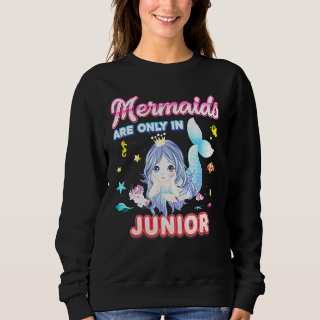 Sjöjungfru finns endast i Junior Klass Back to sch T Shirt (Framsida)