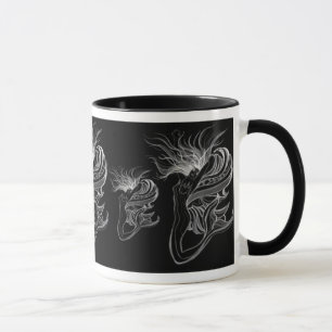 Sjöjungfru-Fjäril dam på svart Mugg
