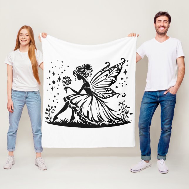 Sjöjungfru Flanellfilt, 127x152 cm Fleecefilt (På plats)