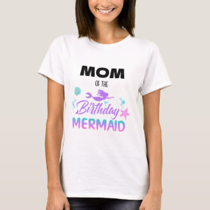 Sjöjungfru Födelsedagsfirande Mamma T Shirt