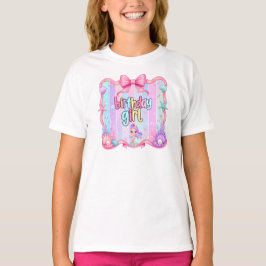 Sjöjungfru Födelsedagsflicka Barn T Shirt