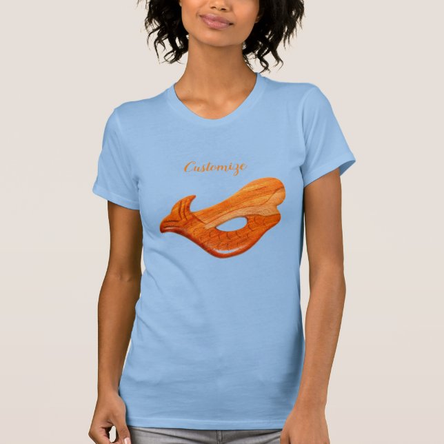Sjöjungfru för bakåtpil t shirt (Framsida)