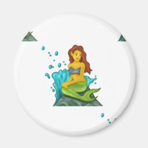 sjöjungfru för emoji magnet