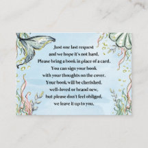 Sjöjungfru för in Bok för Baby-kort