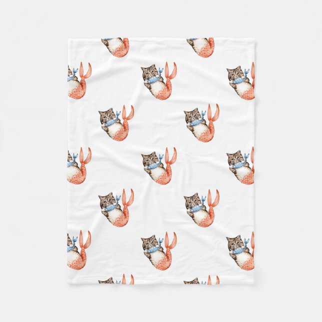 Sjöjungfru för inköpt katt fleecefilt (Framsidan)