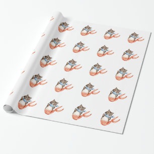 Sjöjungfru för inköpt katt presentpapper