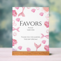 Sjöjungfru för koral Rosa - Födelsedagsfest-förmån