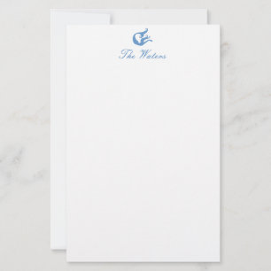 Sjöjungfru för mall brevpapper